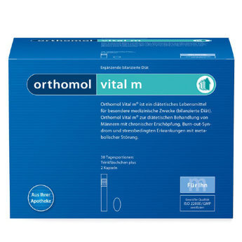 Orthomol Vital m жидкость Orthomol Vital m - питьевые бутылочки (жидкость) + капсулы (30 дней)