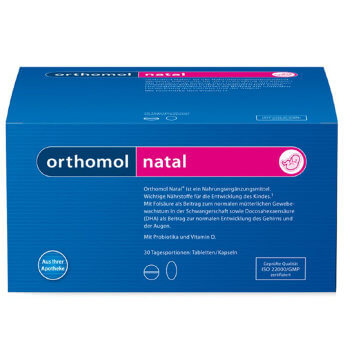 Orthomol Natal Прилагается чек подтверждающий подлинность покупки в Немецкой аптеке в Германии, а так же прилагаются оригинальные документы от производителя