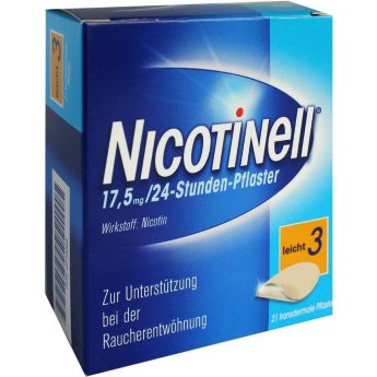 Никотинелл 17.5 мг В упаковке 27 шт.Прилагается чек подтверждающий подлинность покупки в Немецкой аптеке в Германии,а так же прилагаются оригинальные документы от производителя.На каждой упаковке сертификат качества.Действуют скидки,а так же можно заказать наложенным платежом