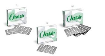 Oralair 300 В упаковке 90 шт. Прилагается чек подтверждающий подлинность покупки в Немецкой аптеке в Германии, а так же прилагаются оригинальные документы от производителя, на каждой упаковке сертификат качества. Действуют скидки, а так же можно заказать наложенным платежом